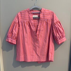 Pink Striped Blouse